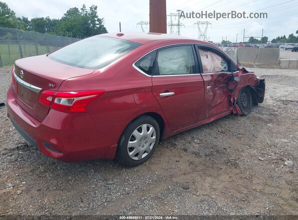 3N1AB7AP6GY269030 2016 NISSAN SENTRA Красный Задняя правая четверть