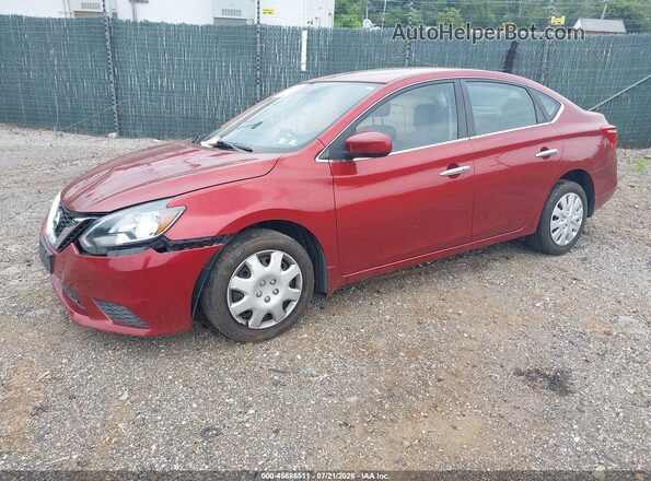 3N1AB7AP6GY269030 2016 NISSAN SENTRA Красный Передняя левая четверть