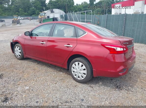 3N1AB7AP6GY269030 2016 NISSAN SENTRA Красный Задняя левая четверть