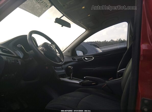 3N1AB7AP6GY283736 2016 NISSAN SENTRA Red Widok wnętrza z przodu