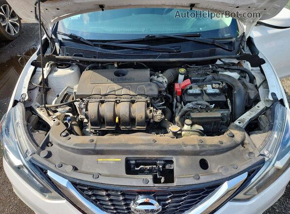 3N1AB7AP6GY292422 2016 NISSAN SENTRA Белый Вид задней части салона