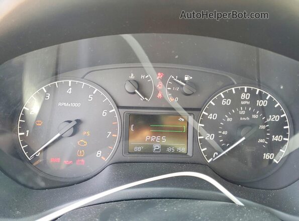 3N1AB7AP6GY304651 2016 NISSAN SENTRA Синий Вид щитка приборов
