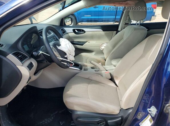 3N1AB7AP6GY304651 2016 NISSAN SENTRA Синий Вид салона спереди