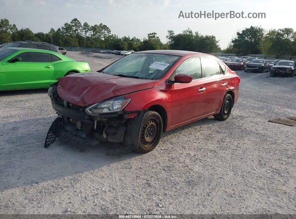 3N1AB7AP6GY308828 2016 NISSAN SENTRA Red Front left