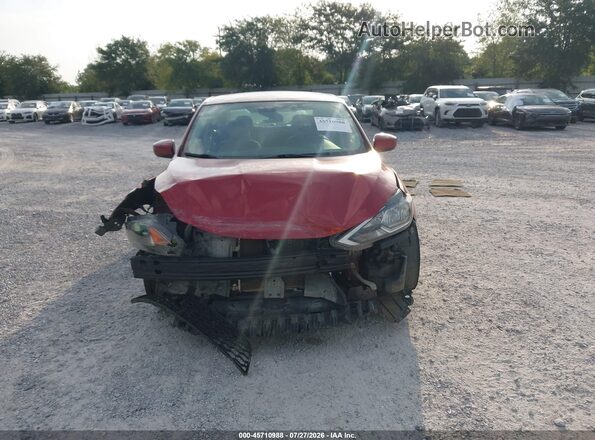 3N1AB7AP6GY308828 2016 NISSAN SENTRA Red Instrument cluster view