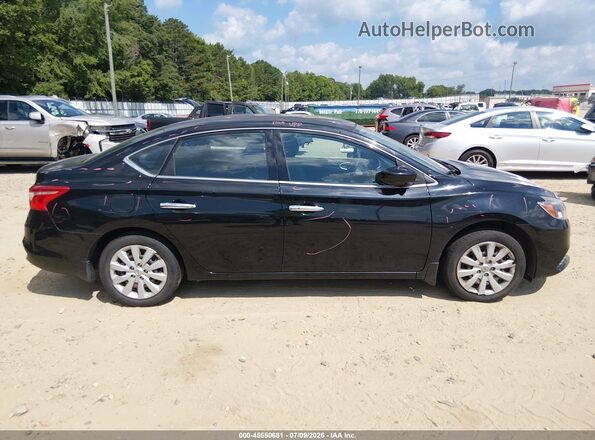 3N1AB7AP6GY310708 2016 NISSAN SENTRA Black უკანა სალონის ხედი