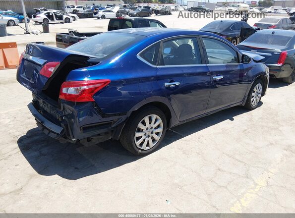 3N1AB7AP6GY328366 2016 NISSAN SENTRA Синий Задняя правая четверть