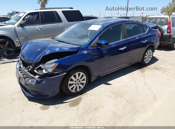 3N1AB7AP6GY328366 2016 NISSAN SENTRA Синий Передняя левая четверть