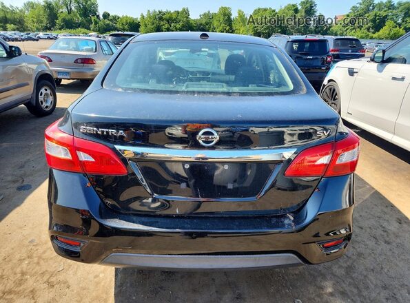 3N1AB7AP6HL635745 2017 NISSAN SENTRA Black Հետևի տեսք