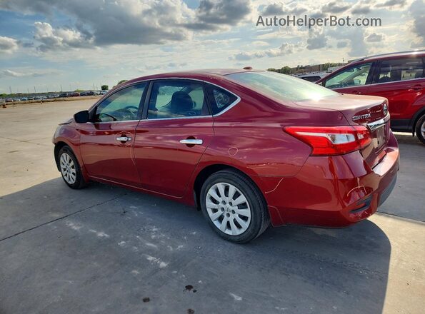 3N1AB7AP6HL637852 2017 NISSAN SENTRA Burgundy უკანა მარცხენა