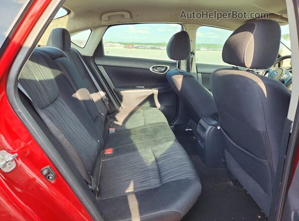 3N1AB7AP6HL637852 2017 NISSAN SENTRA Burgundy უკანა სავარძლების ხედი