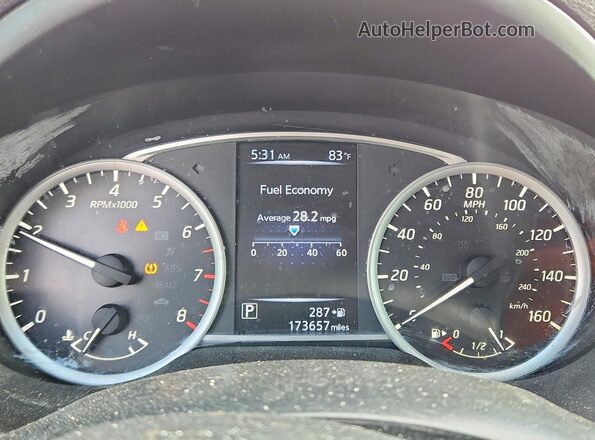 3N1AB7AP6HL637852 2017 NISSAN SENTRA Burgundy ხელსაწყოთა პანელის ხედი