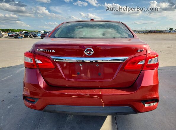 3N1AB7AP6HL637852 2017 NISSAN SENTRA Burgundy უკანა ხედი