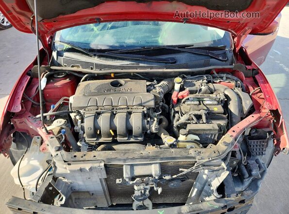 3N1AB7AP6HL637852 2017 NISSAN SENTRA Burgundy უკანა სალონის ხედი