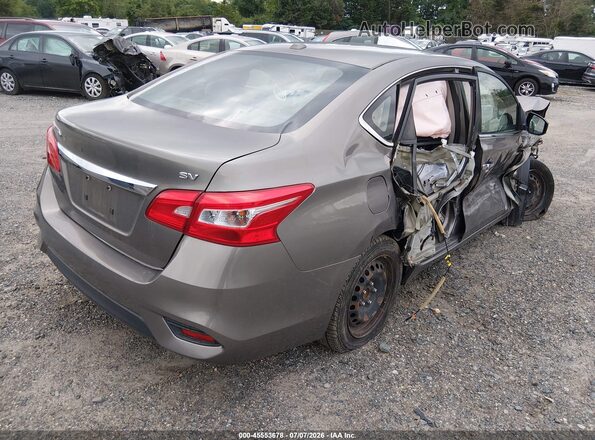 3N1AB7AP6HL653582 2017 NISSAN SENTRA Серый Задняя правая четверть