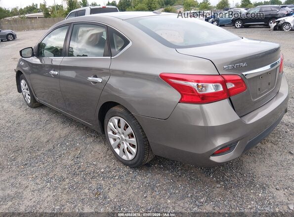 3N1AB7AP6HL653582 2017 NISSAN SENTRA Серый Задняя левая четверть