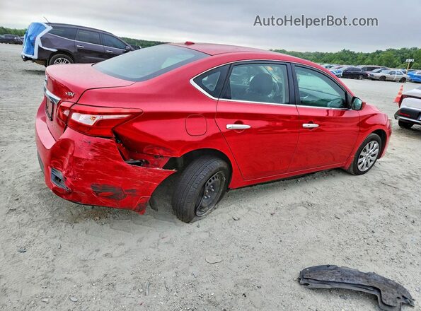 3N1AB7AP6HL710721 2017 NISSAN SENTRA Red Задня права чверть