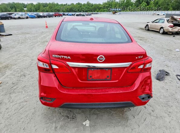 3N1AB7AP6HL710721 2017 NISSAN SENTRA Red Вид ззаду