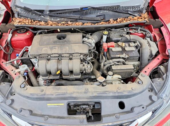 3N1AB7AP6HL710721 2017 NISSAN SENTRA Red Вид задньої частини салону
