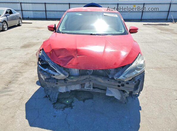 3N1AB7AP6HY209279 2017 NISSAN SENTRA Red Вид спереду