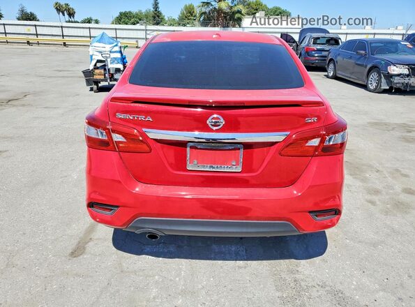 3N1AB7AP6HY209279 2017 NISSAN SENTRA Red Вид ззаду