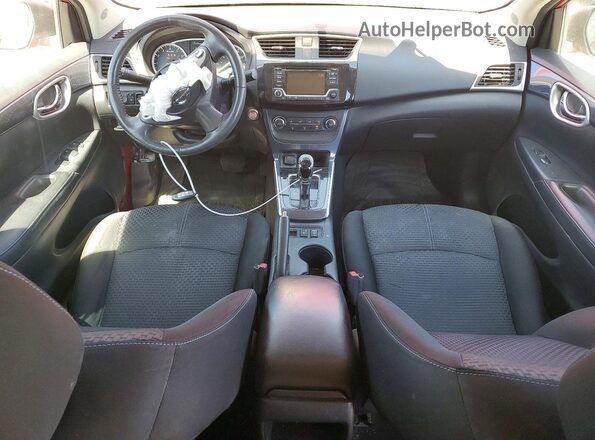 3N1AB7AP6HY209279 2017 NISSAN SENTRA Red Вид панелі приладів