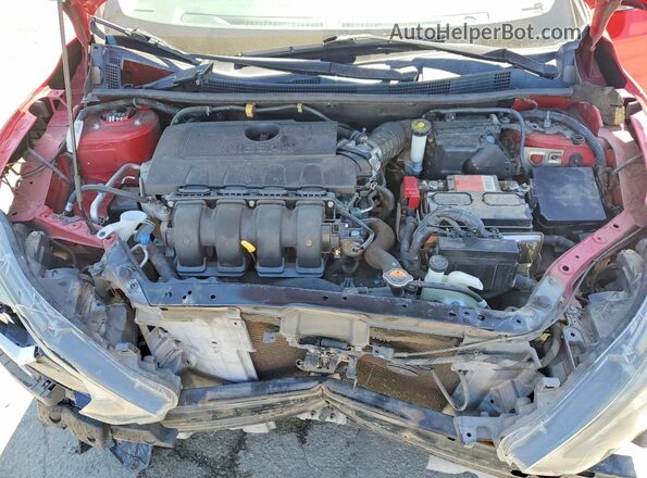 3N1AB7AP6HY209279 2017 NISSAN SENTRA Red Вид задньої частини салону