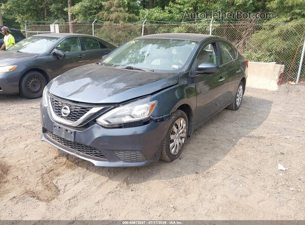 3N1AB7AP6HY213591 2017 NISSAN SENTRA Blue Front left
