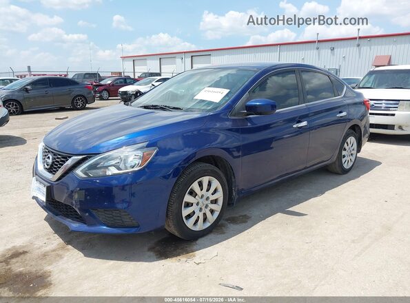 3N1AB7AP6HY287951 2017 NISSAN SENTRA Blue Vista tres cuartos delantera izquierda