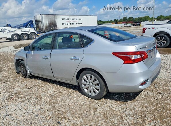 3N1AB7AP6HY292017 2017 NISSAN SENTRA Silver Задня ліва чверть