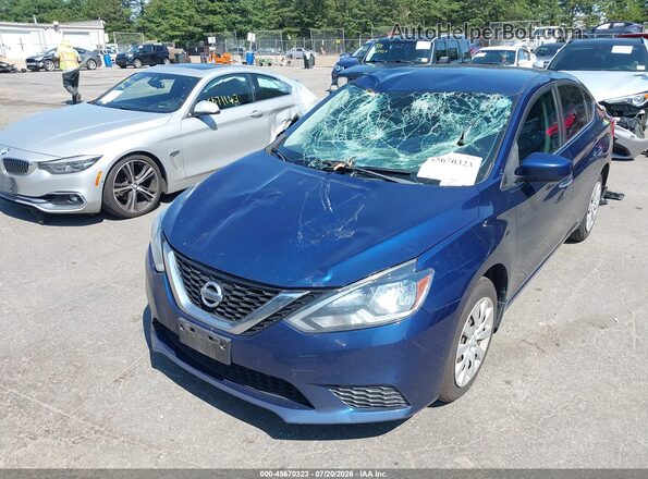 3N1AB7AP6HY293314 2017 NISSAN SENTRA Синий Вид спереди