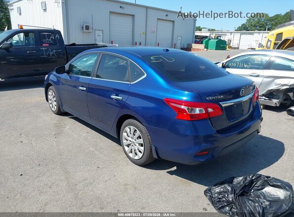 3N1AB7AP6HY293314 2017 NISSAN SENTRA Синий Задняя левая четверть