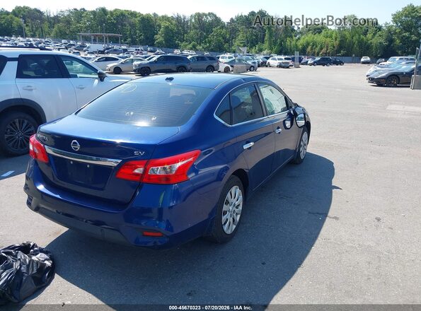 3N1AB7AP6HY293314 2017 NISSAN SENTRA Синий Задняя правая четверть
