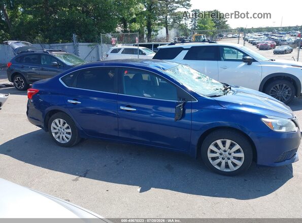 3N1AB7AP6HY293314 2017 NISSAN SENTRA Синий Вид задней части салона