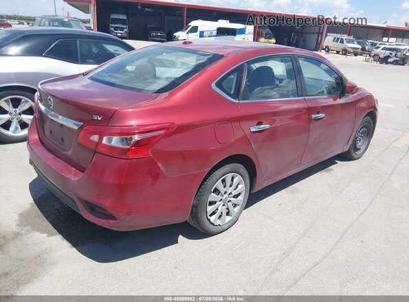 3N1AB7AP6HY310581 2017 NISSAN SENTRA Red Tył prawy