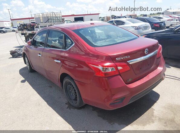 3N1AB7AP6HY310581 2017 NISSAN SENTRA Red Tył lewy