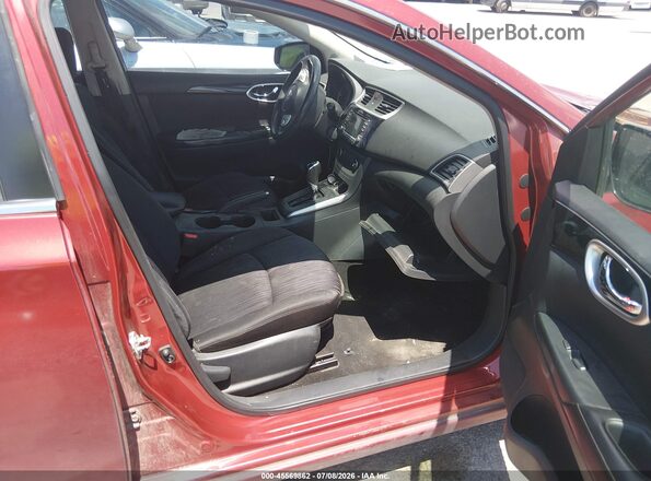 3N1AB7AP6HY310581 2017 NISSAN SENTRA Red Widok wnętrza z przodu
