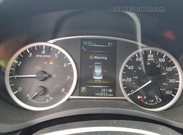 3N1AB7AP6HY318311 2017 NISSAN SENTRA White Вид щитка приладів