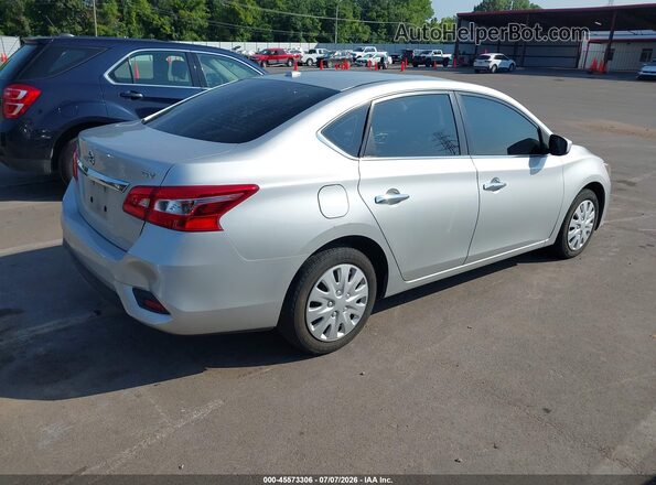 3N1AB7AP6HY353530 2017 NISSAN SENTRA Silver Trasero derecho