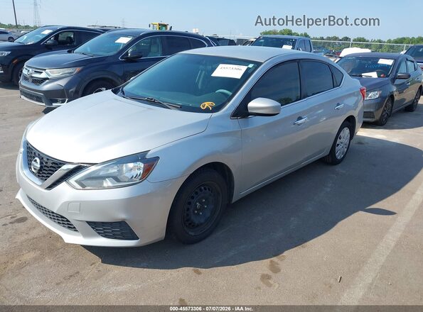 3N1AB7AP6HY353530 2017 NISSAN SENTRA Silver Vista del cuadro de instrumentos