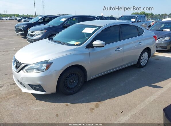 3N1AB7AP6HY353530 2017 NISSAN SENTRA Silver Vista tres cuartos delantera izquierda