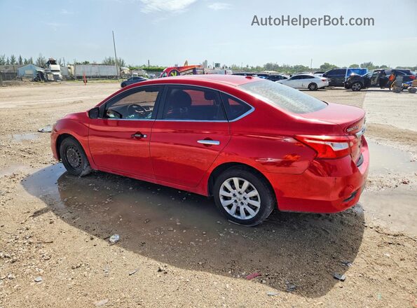 3N1AB7AP6HY357643 2017 NISSAN SENTRA Red Задня ліва чверть