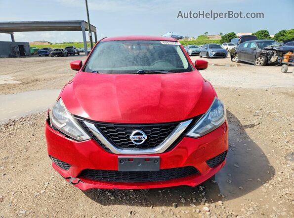 3N1AB7AP6HY357643 2017 NISSAN SENTRA Red Вид спереду