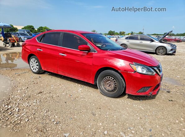3N1AB7AP6HY357643 2017 NISSAN SENTRA Red Передня права чверть