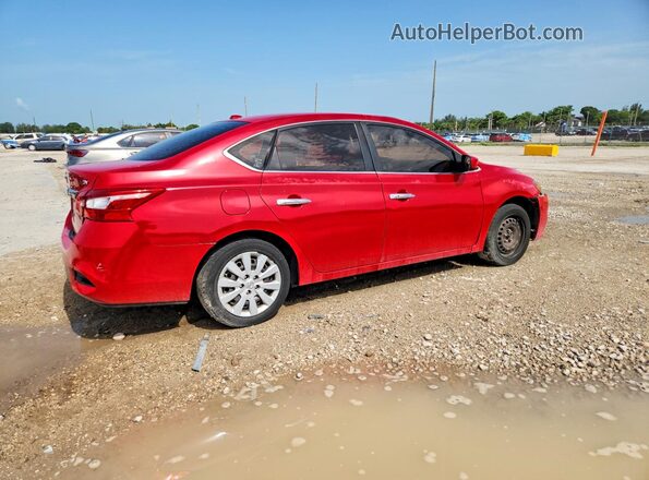 3N1AB7AP6HY357643 2017 NISSAN SENTRA Red Задня права чверть