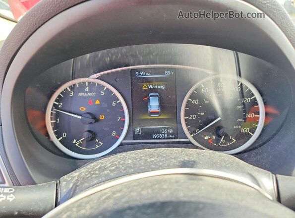 3N1AB7AP6HY357643 2017 NISSAN SENTRA Red Вид щитка приладів