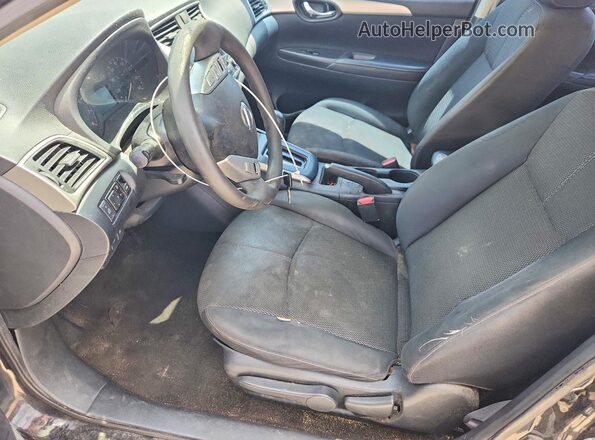 3N1AB7AP6HY394689 2017 NISSAN SENTRA Black Widok wnętrza z przodu