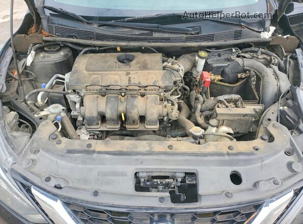 3N1AB7AP6HY394689 2017 NISSAN SENTRA Black Widok wnętrza z tyłu
