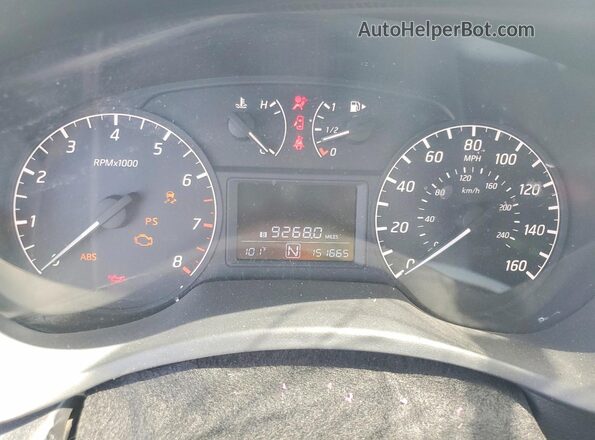 3N1AB7AP6HY394935 2017 NISSAN SENTRA Silver Սարքավորումների վահանակի տեսք