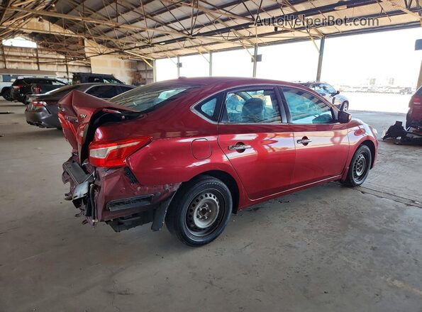 3N1AB7AP6HY409580 2017 NISSAN SENTRA Burgundy Trasero derecho